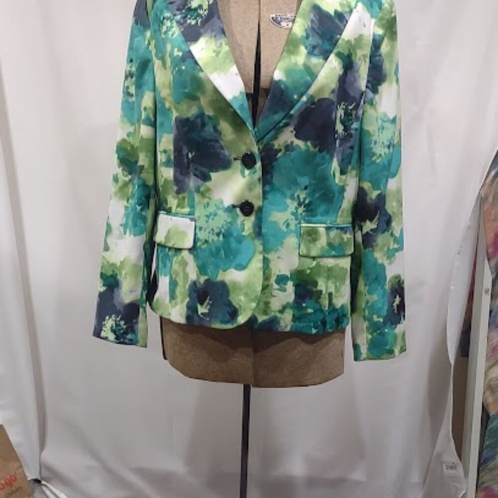 KASPER SEPARATE 2 BUTTON BLAZER VINTAGE NWOT LAPEL AND COLLAR FAUX POCKETS 16